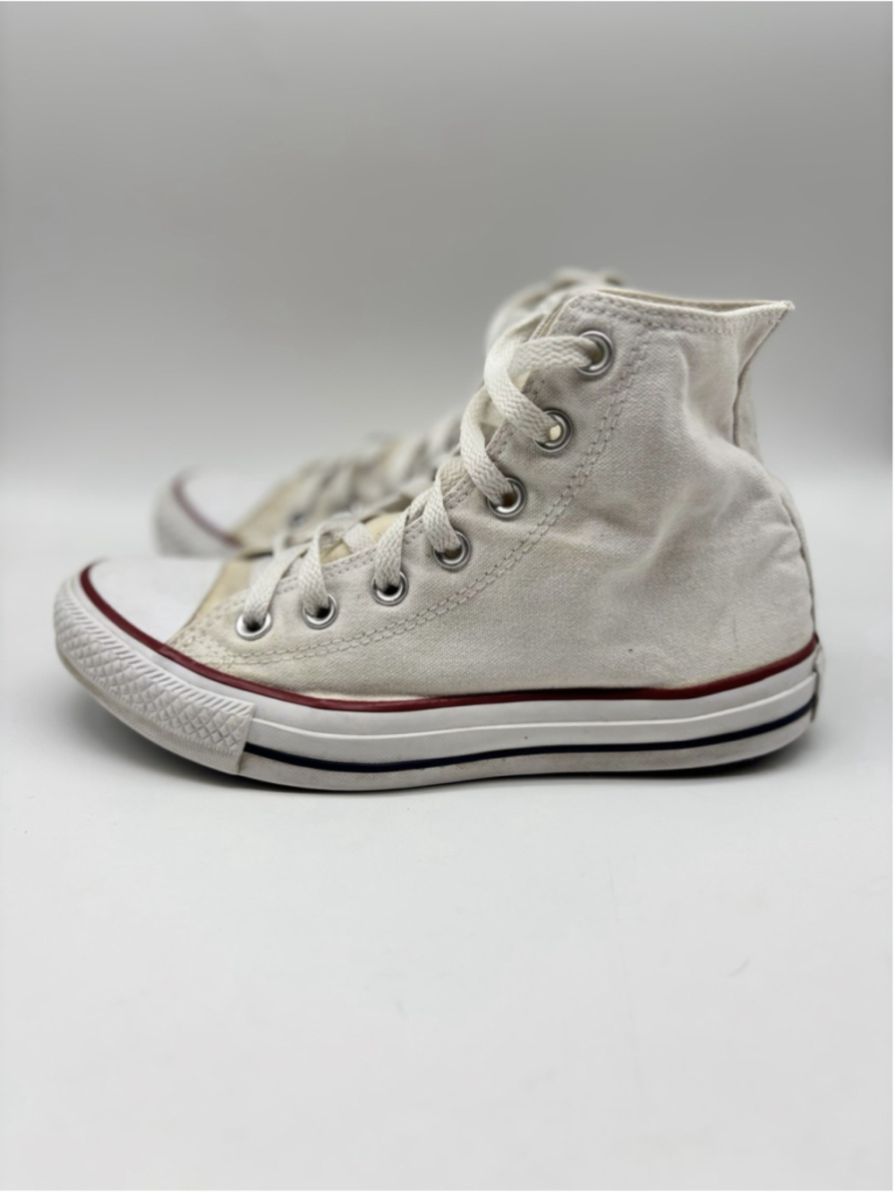 Converse Chuck Taylor All Star High Top Sneakers Off White Womens 7 Mens 5 M7650